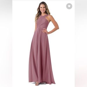 Azazie Kaleigh bridesmaid dress Vintage Mauve size A6
